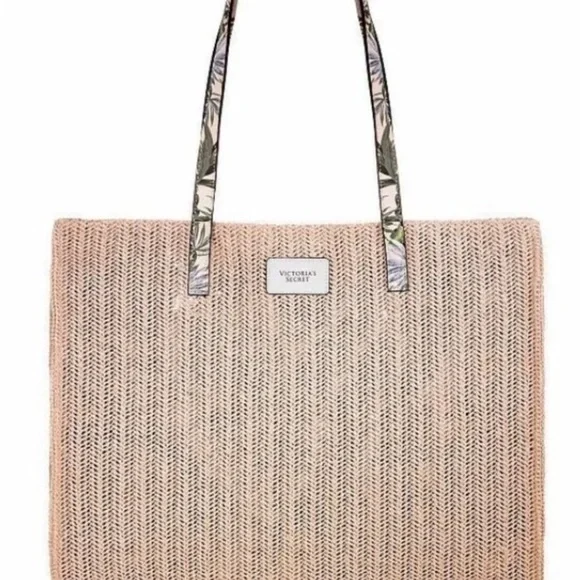 Victoria's Secret Woven Straw Travel Sexy Beach Tote - Picture 6 of 10